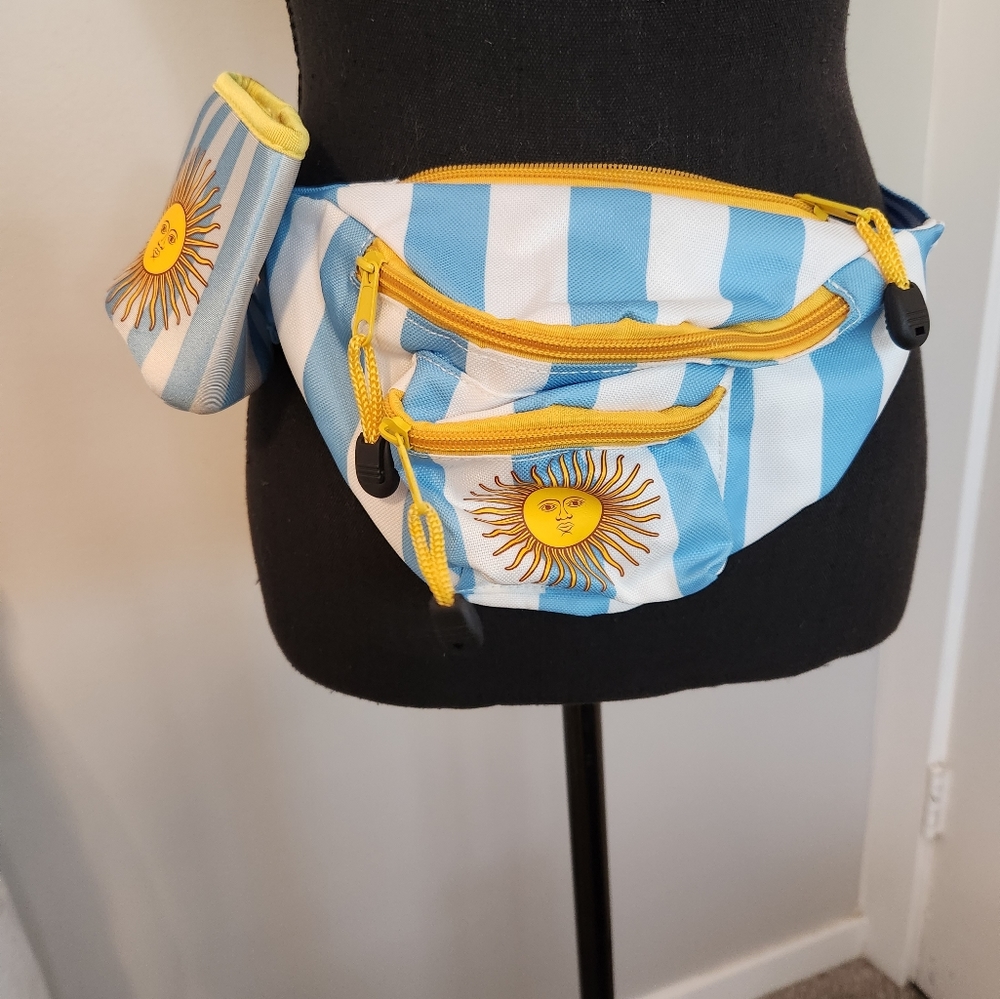 Tipsy Elves Argentina fanny pack with cup holder